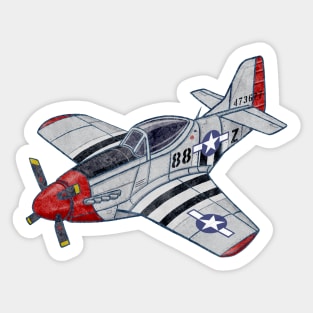 P-51 Mustang Sticker